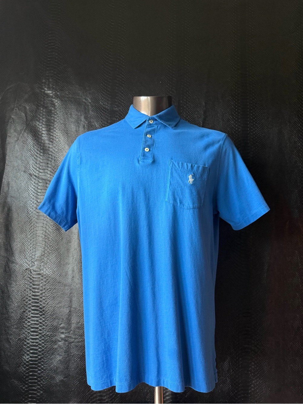 Polo Ralph Lauren Classic Fit Pocket Polo Men’s Large Blue Embroidered Pony